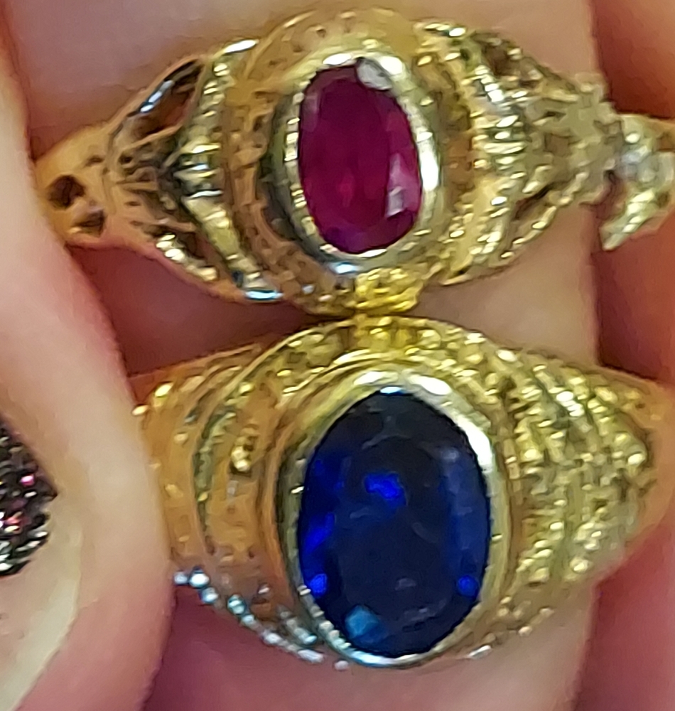 FINALPRICE🔥2ring's Yellow Gold 🤷14k yellow Gold both are BROKEN need to fixed - Picture 12 of 17
